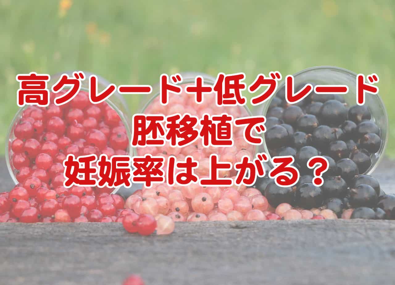 グレードの高い胚と低い胚を同時に移植すると、着床率は上がりますか？