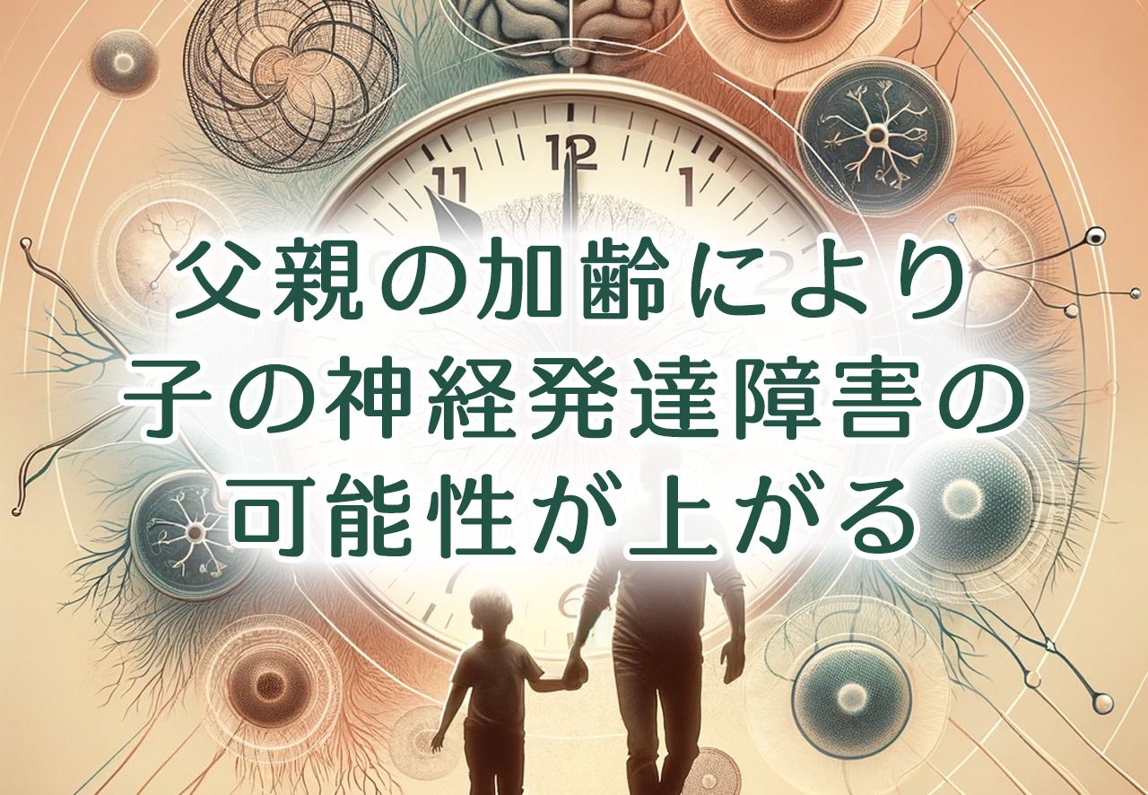 父親の加齢により子の神経発達障害の可能性が上がる